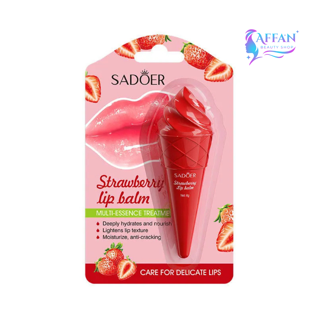 SADOER Premium Strawberry Lip Balm - 6g