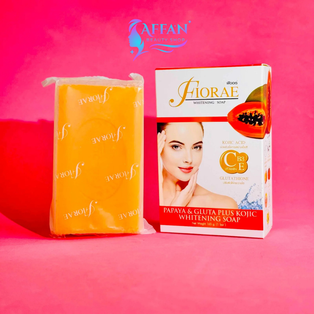 FIORAE Papaya & Gluta Plus Kojic Whitening Soap 165g