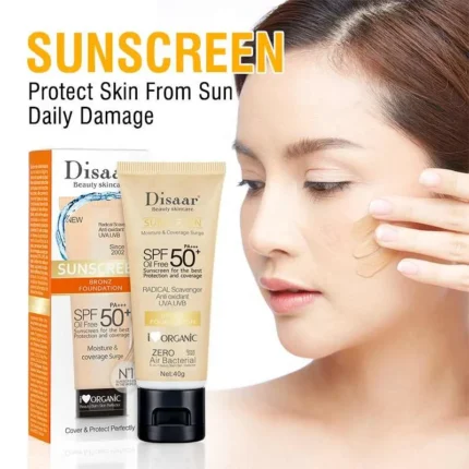 DISAAR Sunscreen Bronz Foundation SPF 50+ PA+++ – 40G