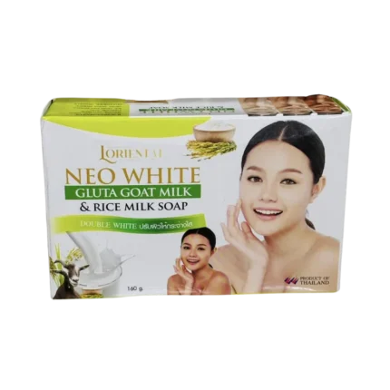 LORIENTAL NEO WHITE GLUTA GOAT MILK & RICE MILK SOAP - 160gm
